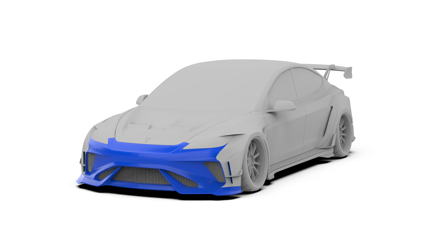 Tesla Model 3 Highland / Performance 2024-ON with Aftermarket Parts - Full Complete Kit Carbon Fiber / FRP from Robot Craftsman Tesla Model 3 Highland / Performance 2024-ON with Aftermarket Parts - Full Complete Kit Carbon Fiber / FRP from Robot Craftsman