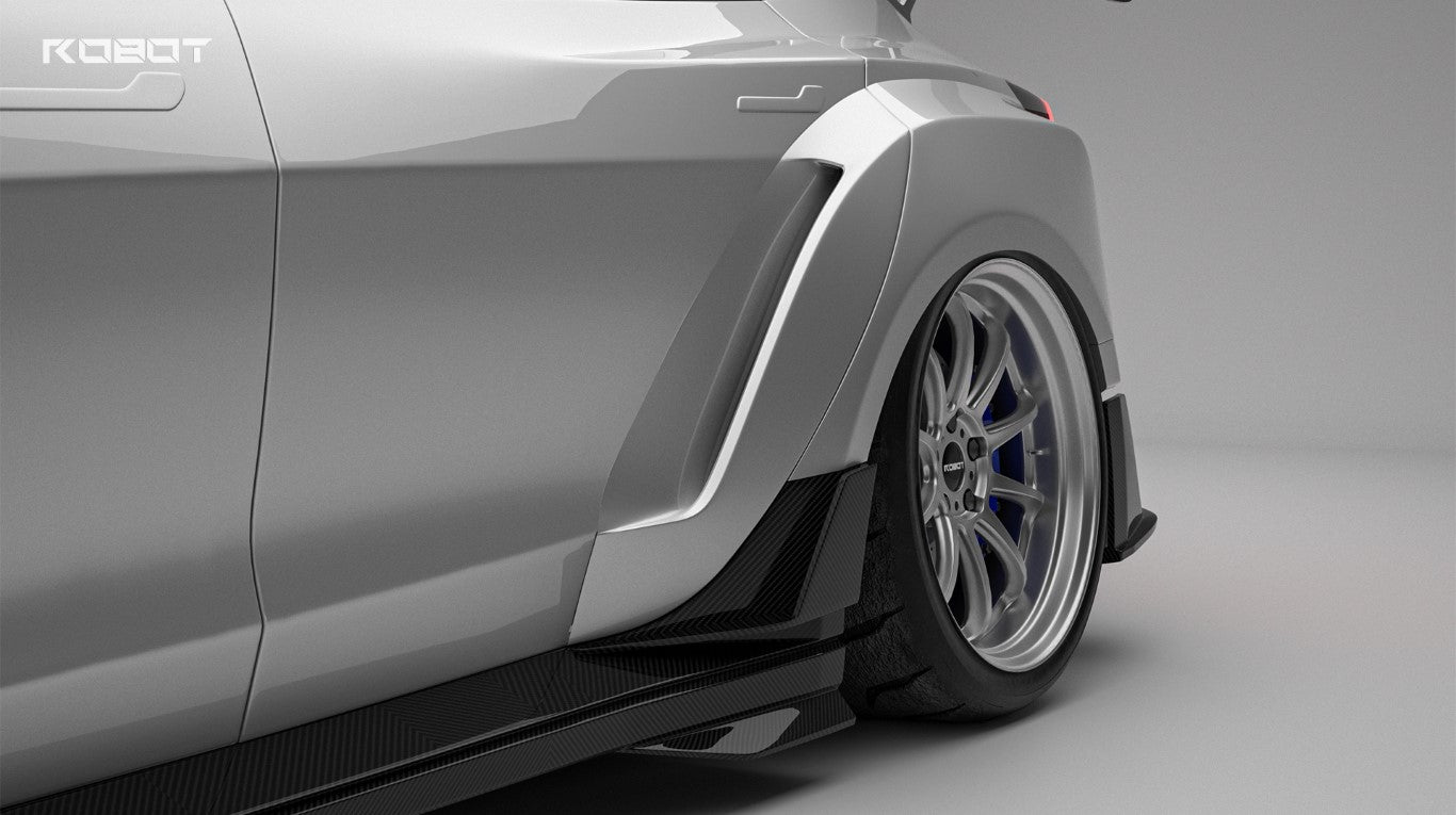 Tesla Model 3 Highland / Performance 2024-ON with Robot Craftsman's Aftermarket Parts - Robot Package A Carbon Fiber / FRP Tesla Model 3 Highland / Performance 2024-ON with Robot Craftsman's Aftermarket Parts - Robot Package A Carbon Fiber / FRP