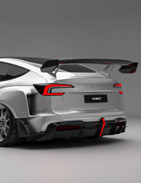 Tesla Model 3 Highland  Performance 2024-ON with Robot Craftsman's Aftermarket Parts - Carbon Fiber & FRP GT Wing HACKER Tesla Model 3 Highland  Performance 2024-ON with Robot Craftsman's Aftermarket Parts - Carbon Fiber & FRP GT Wing HACKER