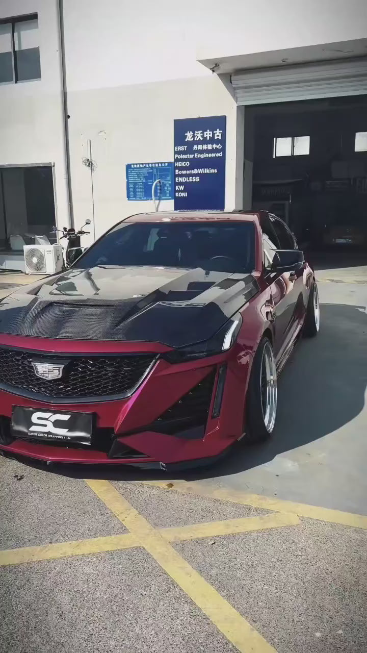 Robot Craftsman "PRISM" Front Bumper & Lip for Cadillac CT5/V Sport Premium Luxury Carbon Fiber/FRP