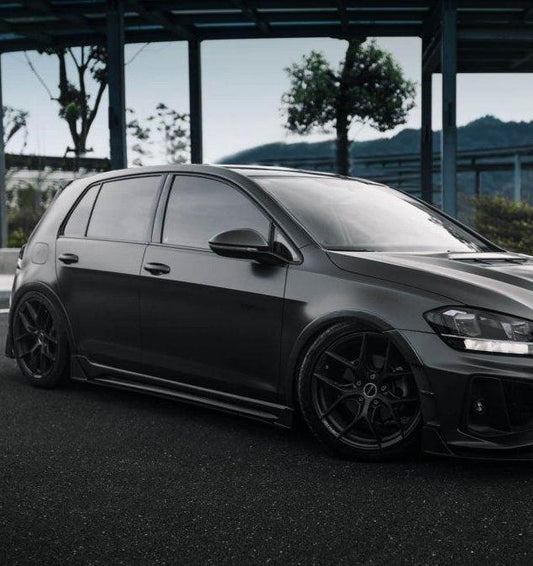 Volkswagen Golf R GTI Base MK7 MK7.5 2015 2016 2017 2018 2019 2020 2021 with Aftermarket Parts - Widebody Wheel Arches Carbon Fiber / FRP from Robot Craftsman