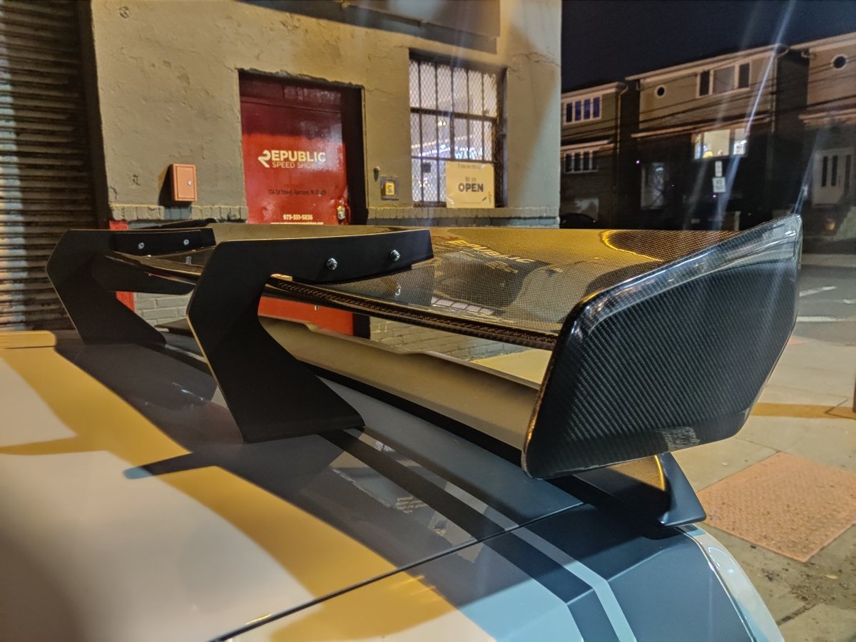 ROBOT CRAFTSMAN Carbon Fiber or FRP Swan Neck Hammer GT Wing For Dodge Challenger Scatpack RT Hellcat - Performance SpeedShop ROBOT CRAFTSMAN Carbon Fiber or FRP Swan Neck Hammer GT Wing For Dodge Challenger Scatpack RT Hellcat - Performance SpeedShop
