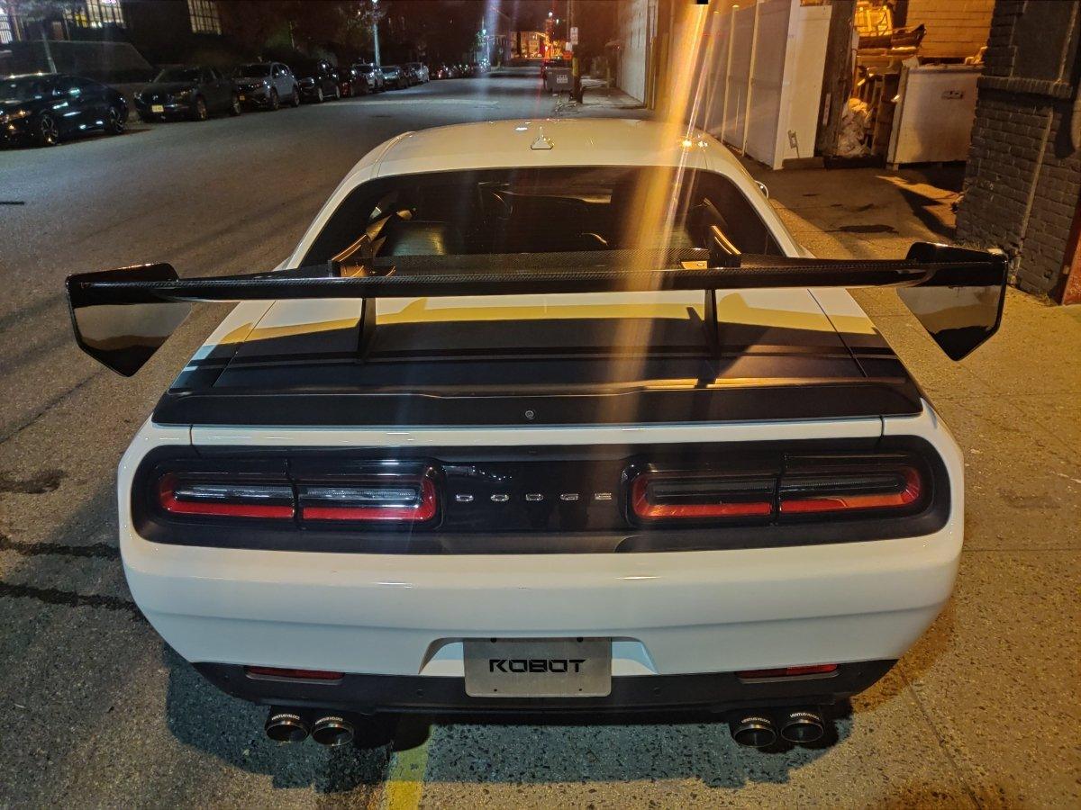 ROBOT CRAFTSMAN Carbon Fiber or FRP Swan Neck Hammer GT Wing For Dodge Challenger Scatpack RT Hellcat - Performance SpeedShop ROBOT CRAFTSMAN Carbon Fiber or FRP Swan Neck Hammer GT Wing For Dodge Challenger Scatpack RT Hellcat - Performance SpeedShop