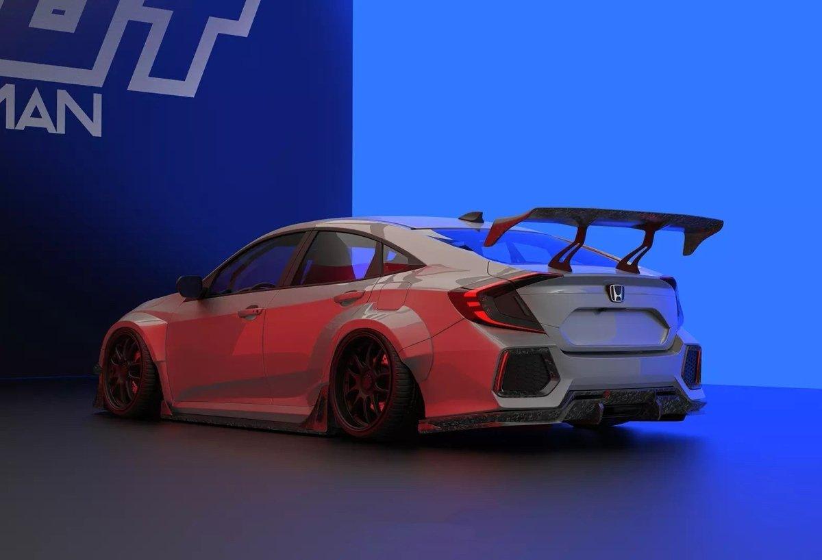 ROBOT CRAFTSMAN Carbon Fiber Widebody Kit For Honda Civic 10th Gen - Performance SpeedShop ROBOT CRAFTSMAN Carbon Fiber Widebody Kit For Honda Civic 10th Gen - Performance SpeedShop