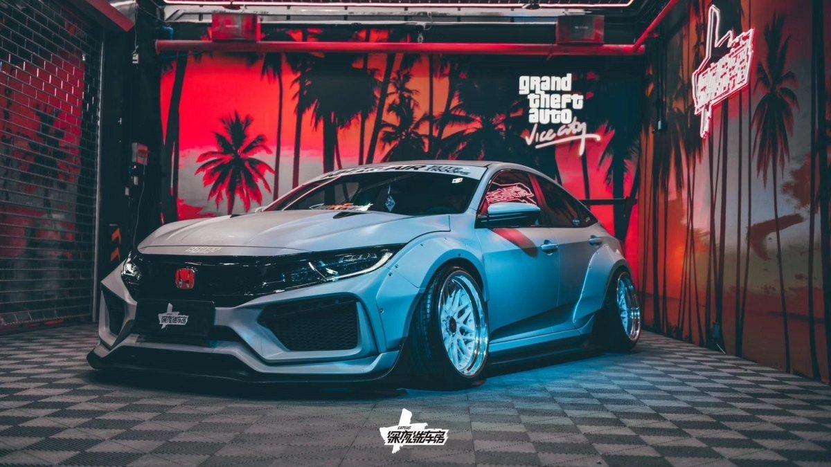 ROBOT CRAFTSMAN Carbon Fiber Widebody Kit For Honda Civic 10th Gen - Performance SpeedShop ROBOT CRAFTSMAN Carbon Fiber Widebody Kit For Honda Civic 10th Gen - Performance SpeedShop