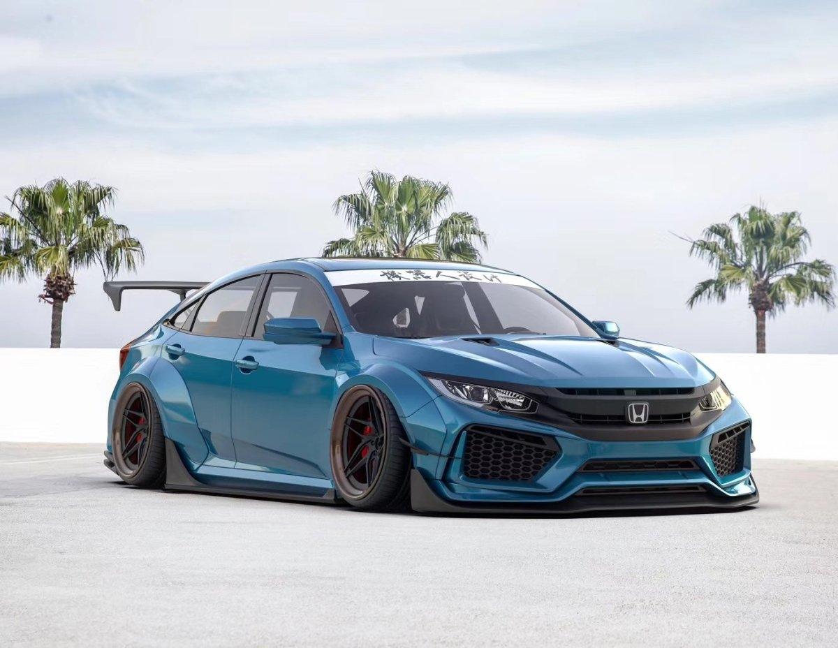 ROBOT CRAFTSMAN Carbon Fiber Widebody Kit For Honda Civic 10th Gen - Performance SpeedShop ROBOT CRAFTSMAN Carbon Fiber Widebody Kit For Honda Civic 10th Gen - Performance SpeedShop