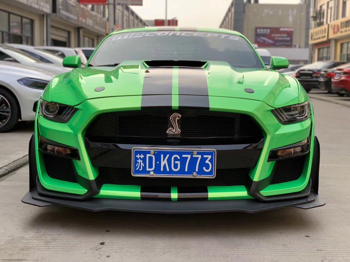 Ford Mustang Ecoboost V6 GT S550.1 2015 2016 2017 with Aftermarket Parts - "CAVALIER" Hood & Replacement Hood Carbon Fiber / FRP from Robot Craftsman
