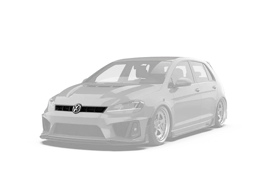 Volkswagen Golf R GTI Base MK7 MK7.5 2015 2016 2017 2018 2019 2020 2021 with Aftermarket Parts - Front Grill Replacement & ROBOT emblem cover Carbon Fiber / FRP from Robot Craftsman Volkswagen Golf R GTI Base MK7 MK7.5 2015 2016 2017 2018 2019 2020 2021 with Aftermarket Parts - Front Grill Replacement & ROBOT emblem cover Carbon Fiber / FRP from Robot Craftsman