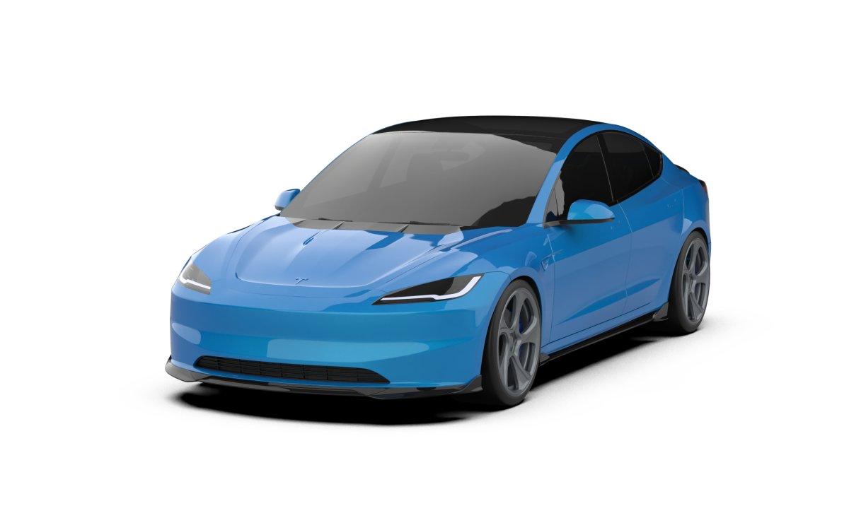 Robot Craftsman " Hidrogai "Front Lip Splitter for Tesla Model 3 2024-ON - Performance SpeedShop Robot Craftsman " Hidrogai "Front Lip Splitter for Tesla Model 3 2024-ON - Performance SpeedShop