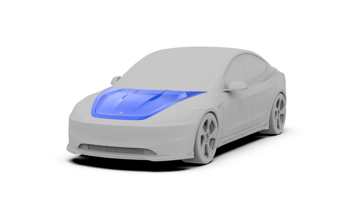 Robot Craftsman " Hidrogai "Hood Bonnet for Tesla Model 3 2024-ON - Performance SpeedShop Robot Craftsman " Hidrogai "Hood Bonnet for Tesla Model 3 2024-ON - Performance SpeedShop