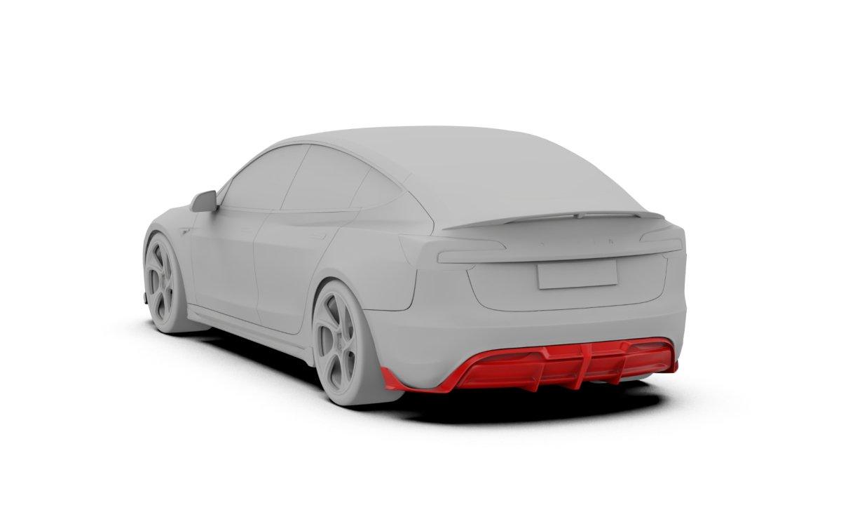 Robot Craftsman "Hidrogai" Rear Diffuser for Tesla Model 3 2024-ON - Performance SpeedShop Robot Craftsman "Hidrogai" Rear Diffuser for Tesla Model 3 2024-ON - Performance SpeedShop
