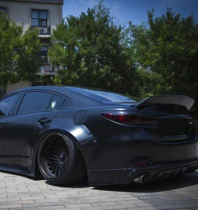 Mazda Mazda6 Sport Grand Touring Singature Carbon Edition 2014 2015 2016 2017 2018 2019 2020 2021 2022 with Aftermarket Parts - Ducktail Rear Spoiler Carbon Fiber / FRP from Robot Craftsman Mazda Mazda6 Sport Grand Touring Singature Carbon Edition 2014 2015 2016 2017 2018 2019 2020 2021 2022 with Aftermarket Parts - Ducktail Rear Spoiler Carbon Fiber / FRP from Robot Craftsman