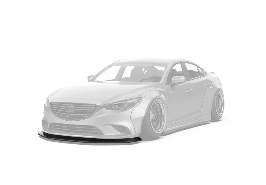 Mazda6 Sport Grand Touring Singature Carbon Edition 2014 2015 2016 2017 2018 2019 with Aftermarket Parts - For OEM Bumper Front Lip Carbon Fiber / FRP from Robot Craftsman