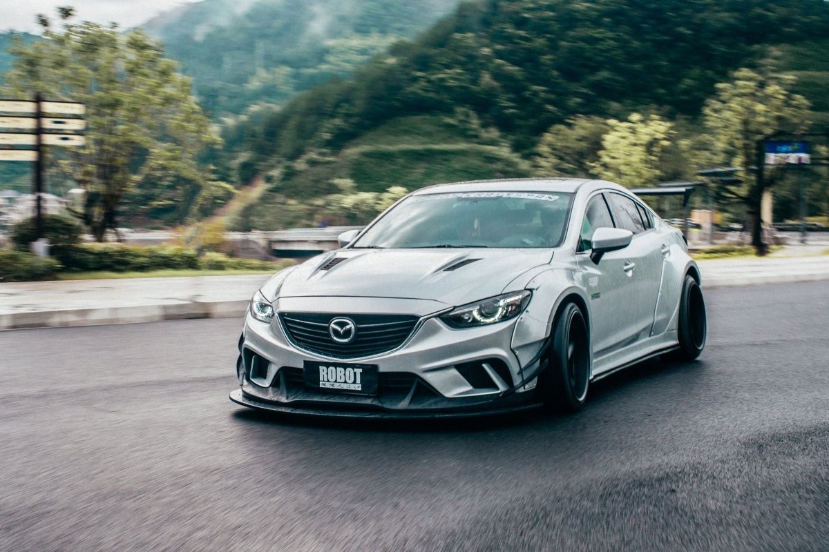 Mazda6 Sport Grand Touring Singature Carbon Edition 2014 2015 2016 2017 with Aftermarket Parts - Hood Bonnet Carbon Fiber / FRP from Robot Craftsman