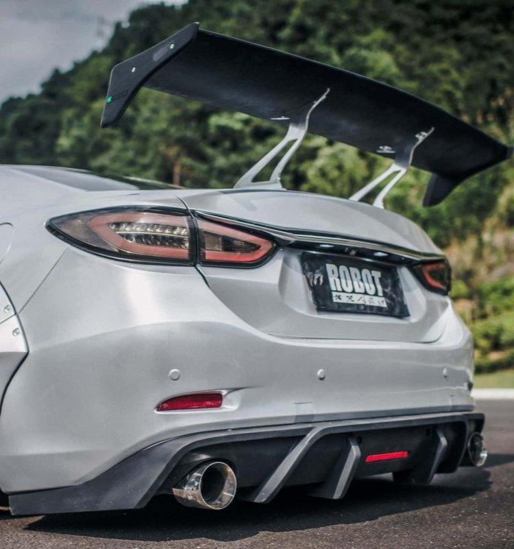 Mazda6 Sport Grand Touring Singature Carbon Edition 2014 2015 2016 2017 with Aftermarket Parts - Rear Diffuser Carbon Fiber / FRP from Robot Craftsman Mazda6 Sport Grand Touring Singature Carbon Edition 2014 2015 2016 2017 with Aftermarket Parts - Rear Diffuser Carbon Fiber / FRP from Robot Craftsman