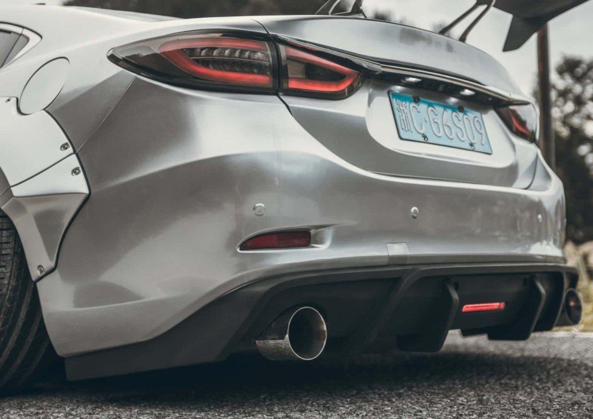 Mazda6 Sport Grand Touring Singature Carbon Edition 2014 2015 2016 2017 with Aftermarket Parts - Rear Diffuser Carbon Fiber / FRP from Robot Craftsman Mazda6 Sport Grand Touring Singature Carbon Edition 2014 2015 2016 2017 with Aftermarket Parts - Rear Diffuser Carbon Fiber / FRP from Robot Craftsman
