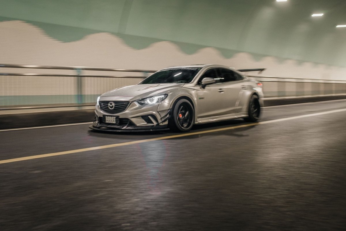 Mazda Mazda6 Sport Grand Touring Singature Carbon Edition 2014 2015 2016 2017 2018 2019 2020 2021 2022 with Aftermarket Parts - Rear Spoiler Wing Carbon Fiber / FRP from Robot Craftsman