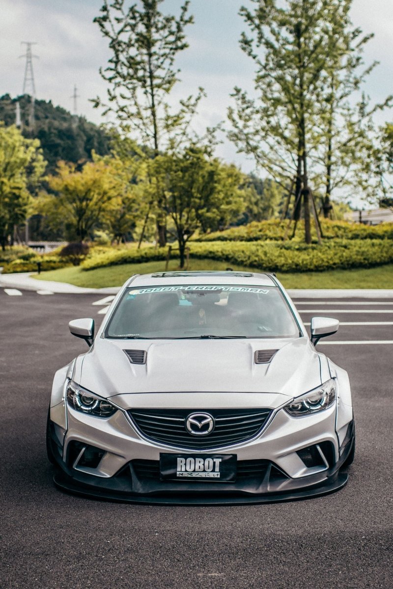 Mazda Mazda6 Sport Grand Touring Singature Carbon Edition 2014 2015 2016 2017 2018 2019 2020 2021 2022 with Aftermarket Parts - Rear Spoiler Wing Carbon Fiber / FRP from Robot Craftsman