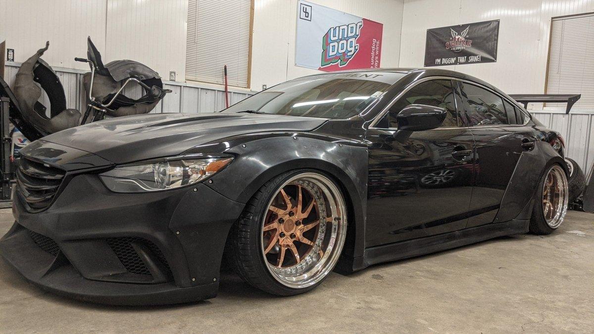 Mazda Mazda6 Sport Grand Touring Singature Carbon Edition 2014 2015 2016 2017 2018 2019 2020 2021 2022 with Aftermarket Parts - Rear Spoiler Wing Carbon Fiber / FRP from Robot Craftsman