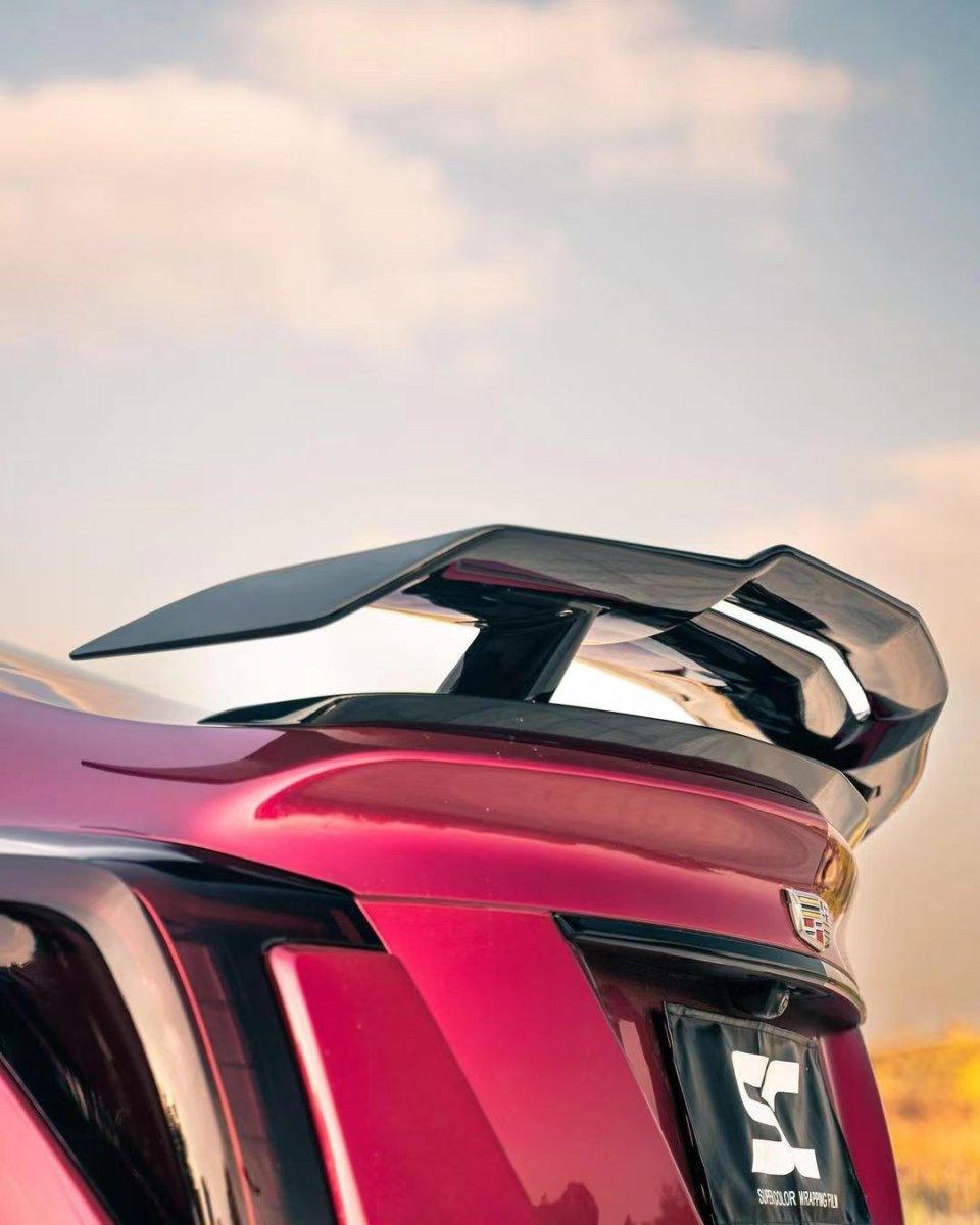 Cadillac CT5 CT5-V Blackwing Sport Premium Luxury Base 2020 2021 2022 2023 2024 with Aftermarket Parts - PRISM Rear GT Wing Carbon Fiber / FRP from Robot Craftsman Cadillac CT5 CT5-V Blackwing Sport Premium Luxury Base 2020 2021 2022 2023 2024 with Aftermarket Parts - PRISM Rear GT Wing Carbon Fiber / FRP from Robot Craftsman