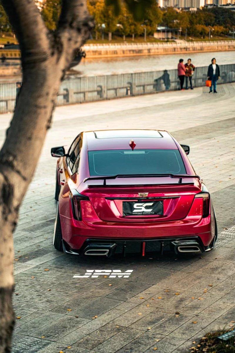 Cadillac CT5 CT5-V Blackwing Sport Premium Luxury Base 2020 2021 2022 2023 2024 with Aftermarket Parts - PRISM Rear GT Wing Carbon Fiber / FRP from Robot Craftsman Cadillac CT5 CT5-V Blackwing Sport Premium Luxury Base 2020 2021 2022 2023 2024 with Aftermarket Parts - PRISM Rear GT Wing Carbon Fiber / FRP from Robot Craftsman