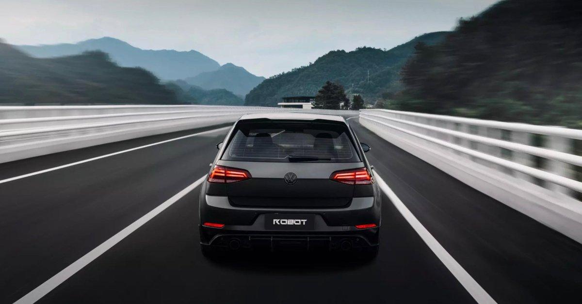 Volkswagen Golf Base MK7 MK7.5 2015 2016 2017 2018 2019 2020 2021 with Aftermarket Parts - Rear Roof Spoiler Carbon Fiber / FRP from Robot Craftsman Volkswagen Golf Base MK7 MK7.5 2015 2016 2017 2018 2019 2020 2021 with Aftermarket Parts - Rear Roof Spoiler Carbon Fiber / FRP from Robot Craftsman