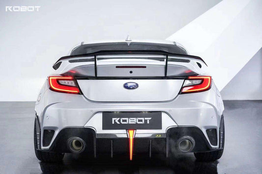 Subaru BRZ ZD8 2022 2023 2024 & Toyota GR86 ZN8 2022 2023 2024 with Aftermarket Parts - "SHINING" Narrow Body Rear Bumper & Diffuser Carbon Fiber / FRP from Robot Craftsman