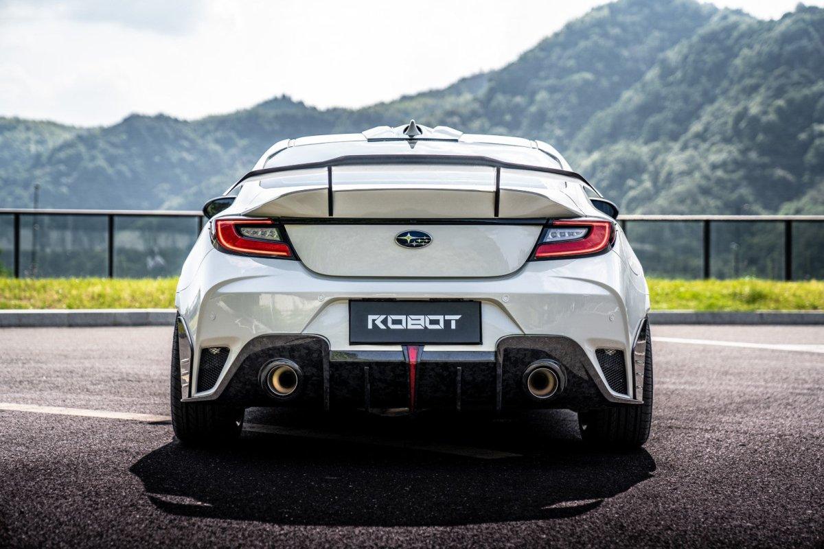 Subaru BRZ ZD8 2022 2023 2024 & Toyota GR86 ZN8 2022 2023 2024 with Aftermarket Parts - "SHINING" Rear GT Wing Carbon Fiber / FRP from Robot Craftsman