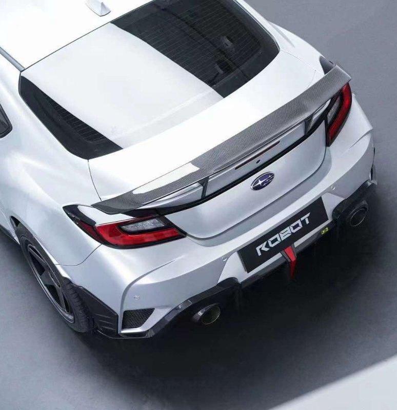 Subaru BRZ ZD8 2022 2023 2024 & Toyota GR86 ZN8 2022 2023 2024 with Aftermarket Parts - "SHINING" Rear GT Wing Carbon Fiber / FRP from Robot Craftsman