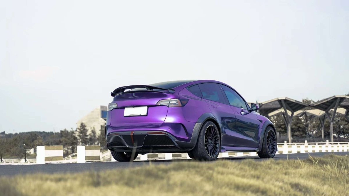 Robot Craftsman "Starship" Rear Spoiler Wing For Tesla Model Y - Carbon Fiber or FRP - Performance SpeedShop Robot Craftsman "Starship" Rear Spoiler Wing For Tesla Model Y - Carbon Fiber or FRP - Performance SpeedShop