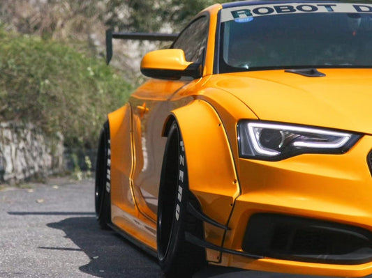 Robot Craftsman Widebody Fender Arches Wheel Arches and Side Skirts Audi A5 S5 RS5 B8 B8.5 Coupe