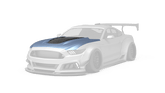 ROBOT CRAFTSMAN Ver.2 FRP or Carbon Fiber "STORM" Hood Bonnet For Ford Mustang S550 S550.1 2015 2016 2017