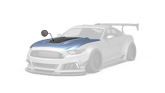 ROBOT CRAFTSMAN Ver.2 FRP or Carbon Fiber "STORM" Hood Bonnet For Ford Mustang S550 S550.1 2015 2016 2017