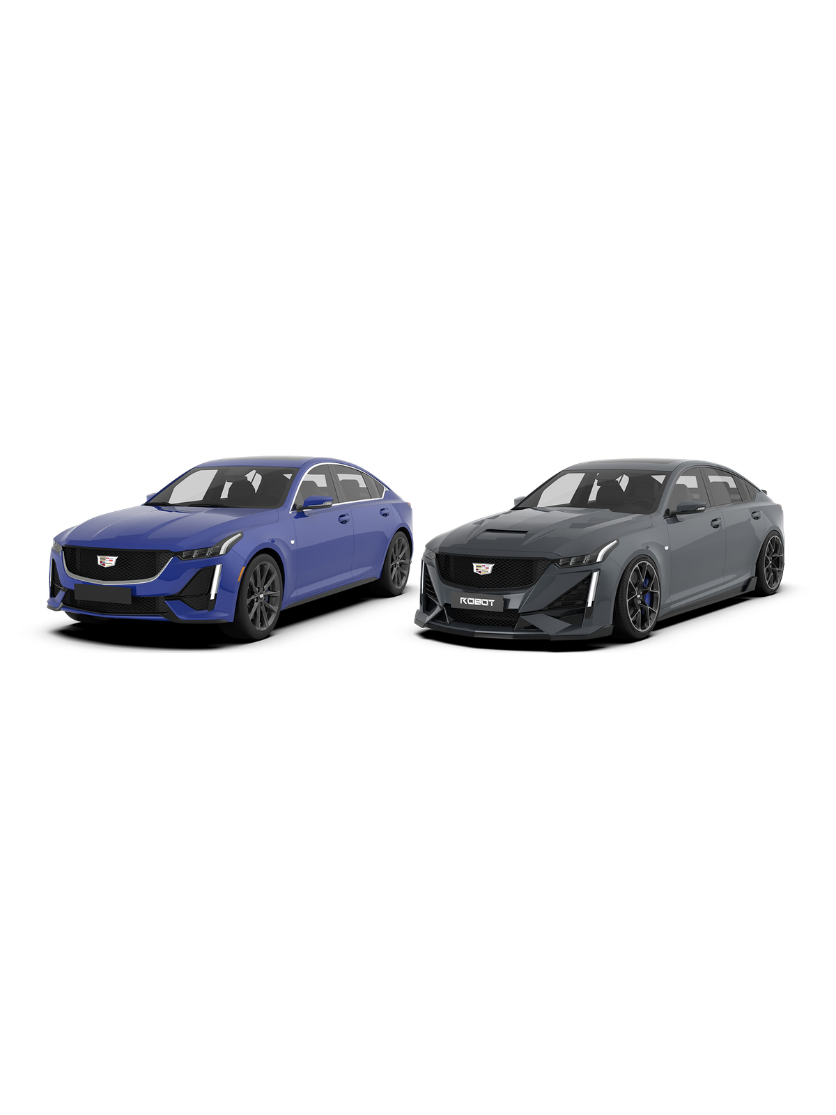 Cadillac CT5 with Robot Craftsman PRISM body kit