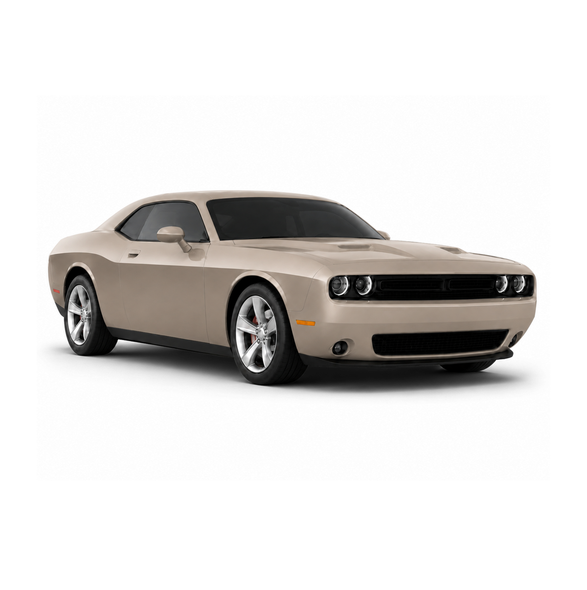 Dodge Challenger stock vs Robot Craftsman BANDIT front bumper comparison