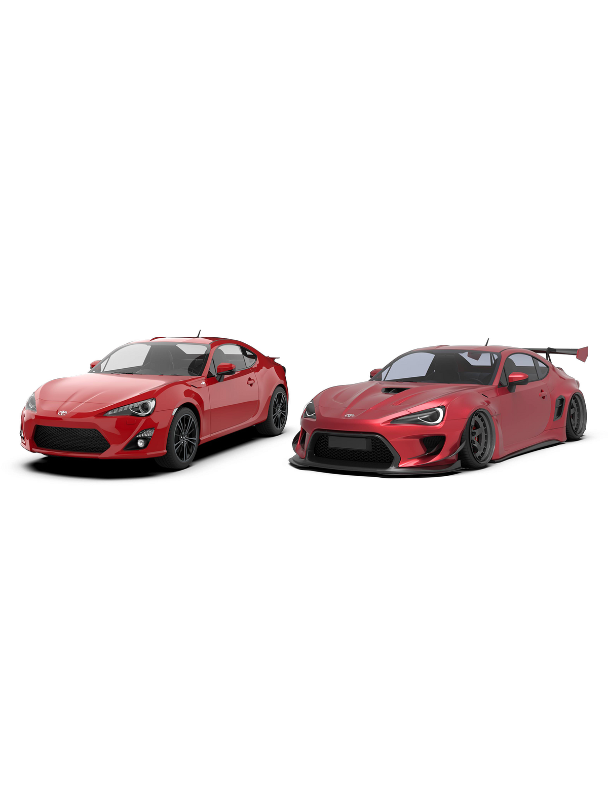 Toyota GT86 / Subaru BRZ / Scion FR-S with Robot Craftsman widebody kit