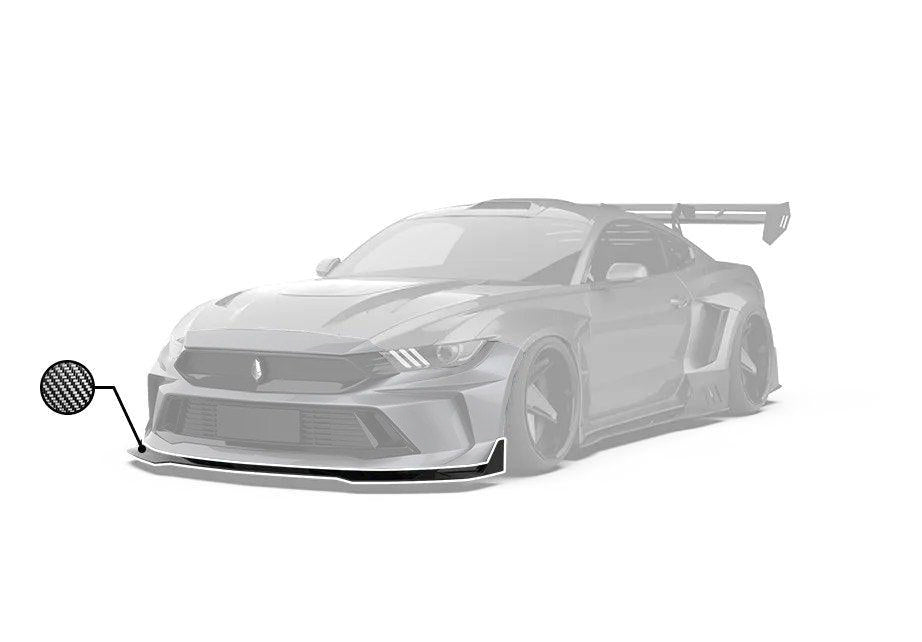Robot Craftsman "DUSK" Front Lip for Ford Mustang V6 GT S550.1/550.2 Carbon Fiber/FRP