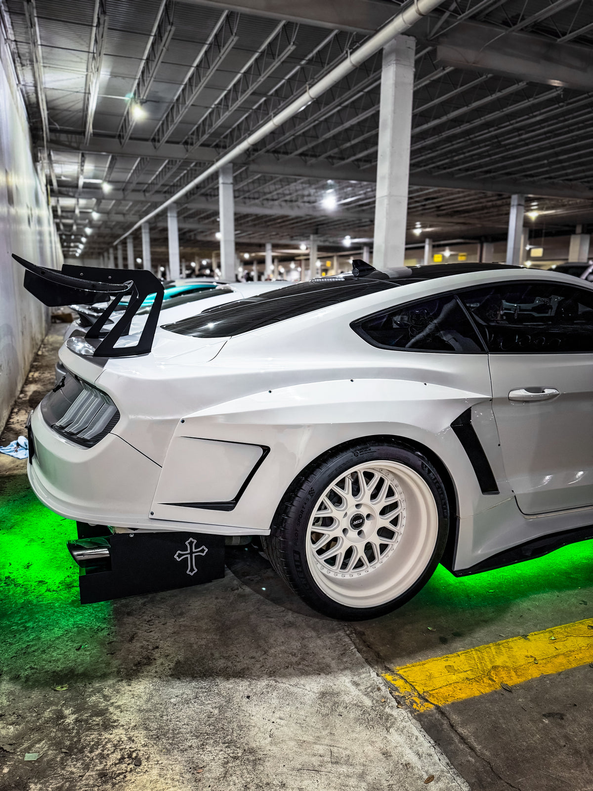 Robot Craftsman "DAWN" & "DUSK" Widebody Fender Flares Wheel Arches & Side Skirts for Ford Mustang Ecoboost V6 GT Mach1 Bullitt S550.2 2018-2023 Carbon Fiber / FRP