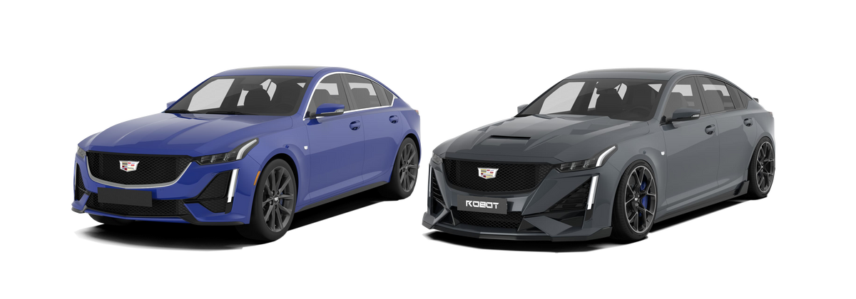 Cadillac CT5 with Robot Craftsman PRISM body kit