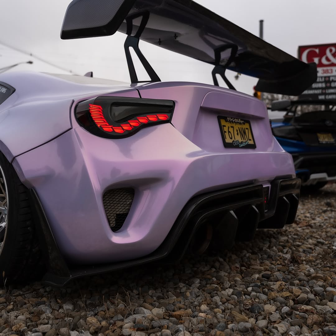 Toyota GT86 86 TRD GT SE Base ZN6 2017 2018 2019 2020 &amp; Scion FR-S FRS ZN6 2013 2014 2015 2016 &amp; BRZ TS Limited Premium ZN6 2013 2014 2015 2016 2017 2018 2019 2020 with Aftermarket Parts - Swan Neck Hammer GT Wing&nbsp;Carbon Fiber / FRP from&nbsp;Robot Craftsman