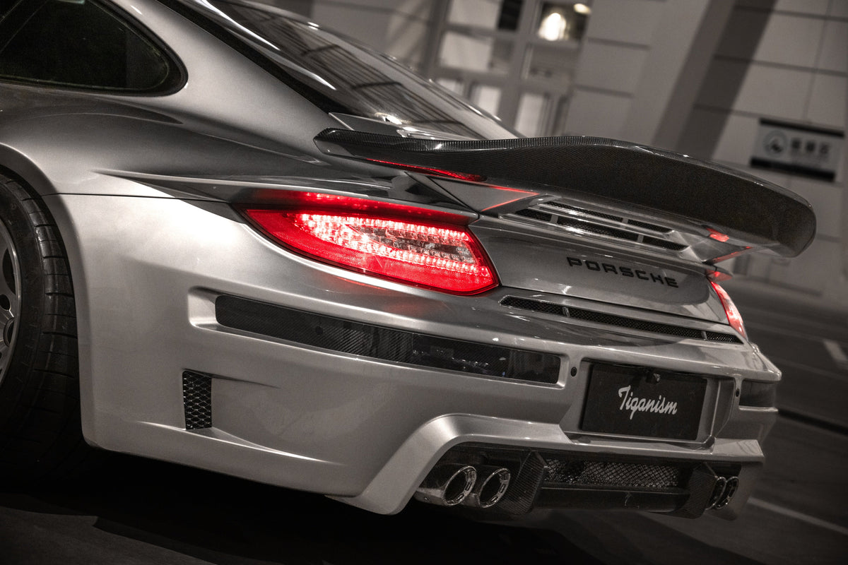 ROBOT CRAFTSMAN "TIGANISM GUSTAV" Widebody Rear Bumper and Diffuser for Porsche 911 997.1 997.2 Carrera Base/S 2005-2012 Carbon Fiber / FRP