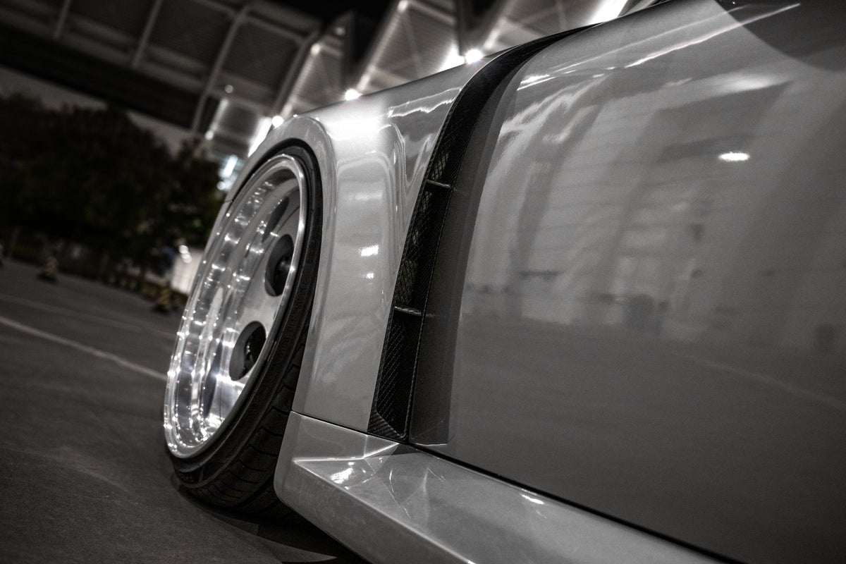 ROBOT CRAFTSMAN "TIGANISM GUSTAV" Widebody Rear Quarter Panel Flares Wheel Arches for Porsche 911 997.1 997.2 Carrera Base/S 2005–2012 Carbon Fiber / FRP