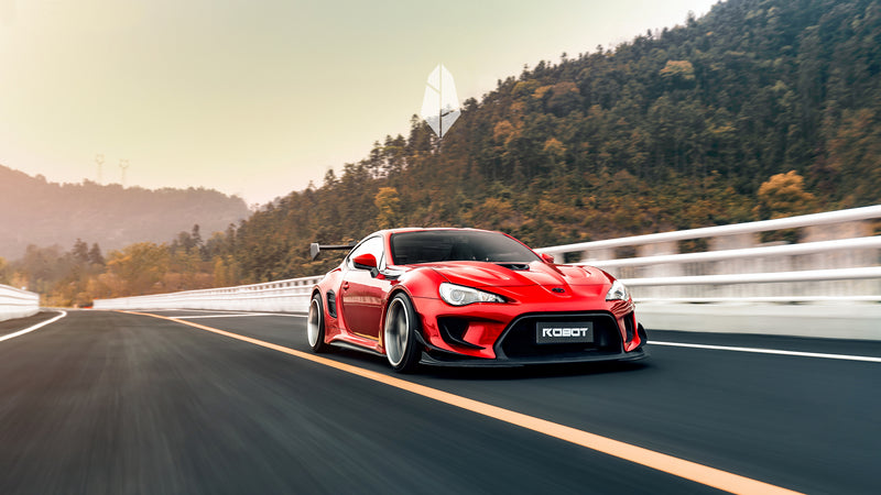 Toyota GT86 / Subaru BRZ / Scion FR-S with Robot Craftsman widebody kit