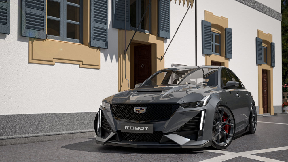Cadillac CT5 with Robot Craftsman PRISM body kit