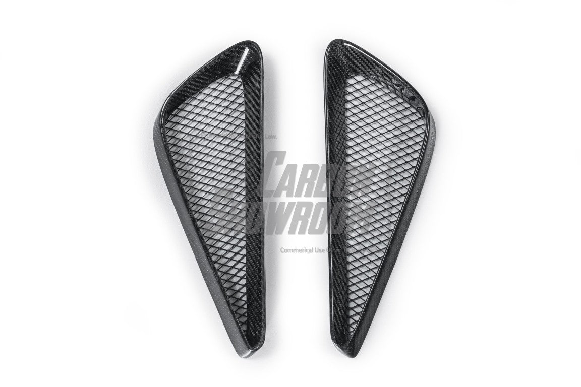 Toyota Supra MK5 A90 A91 3.0 2.0 2020 2021 2022 2023 2024 with Aftermarket Parts - "Alerion" Narrow Body Front Bumper & Lip Carbon Fiber / FRP from Robot Craftsman