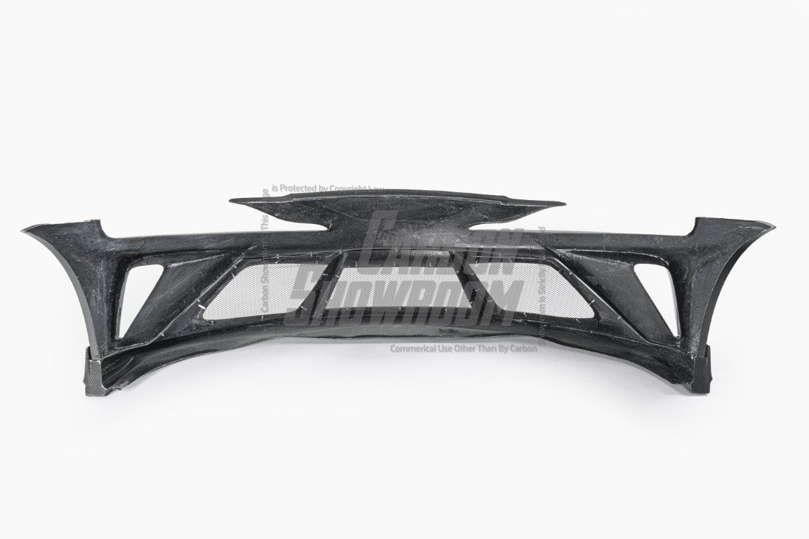 Toyota Supra MK5 A90 A91 3.0 2.0 2020-ON with Aftermarket Parts - "Alerion" Narrow Body Front Bumper & Lip Carbon Fiber / FRP from Robot Craftsman
