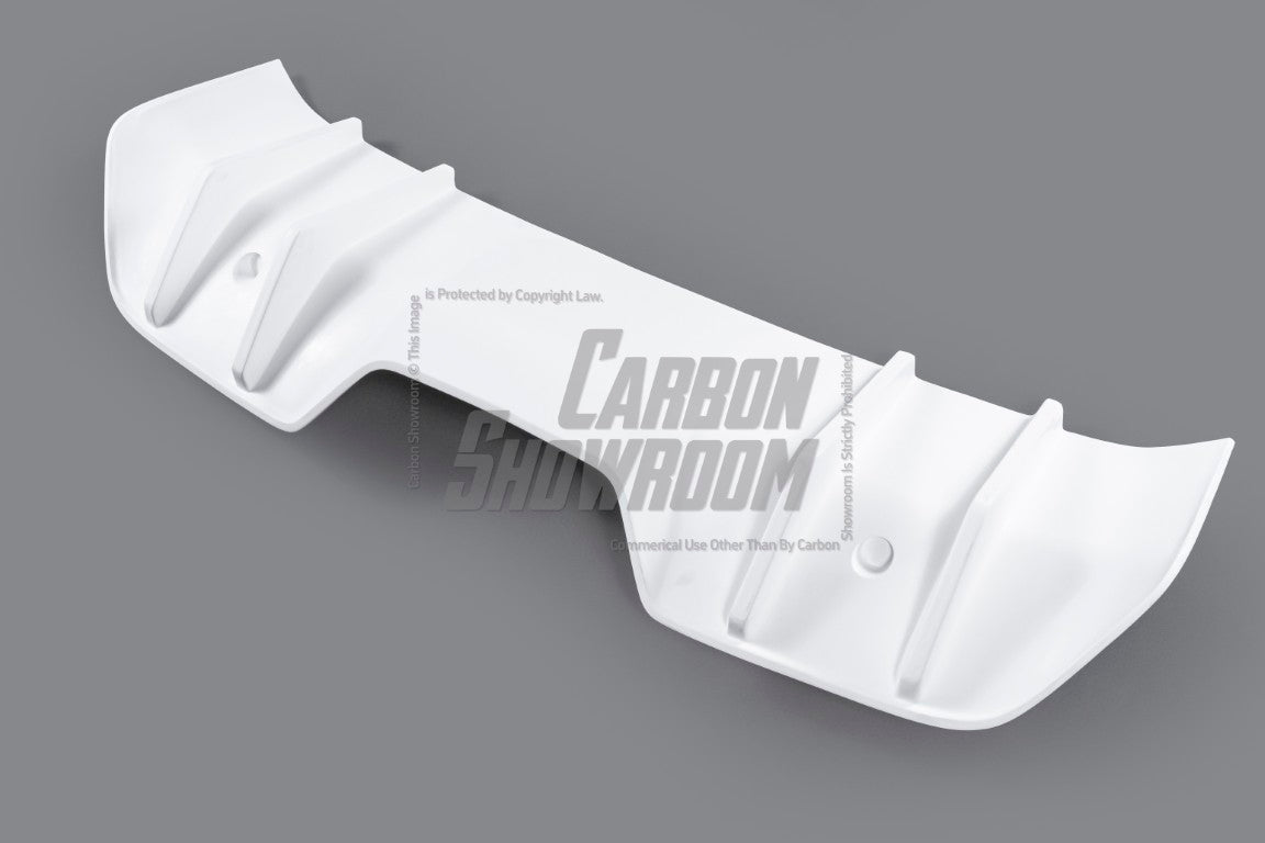 Ford Mustang Ecoboost V6 GT March1 Bullitt S550.1 S550.2 2015-2023 (note: dual exhaust tips) with Aftermarket Parts - CAVALIER Rear Diffuser Carbon Fiber/FRP from Robot Craftsman