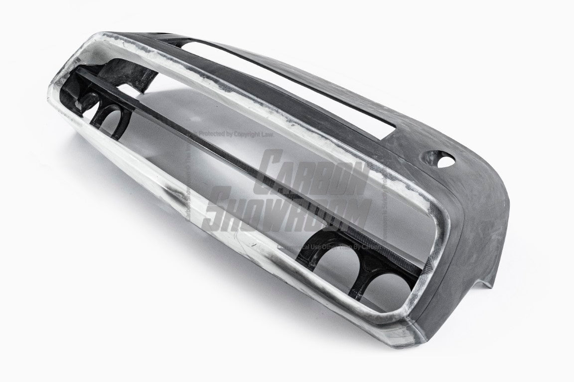 Dodge Challenger Demon Redeye Hellcat T/A Scat Pack 392 SRT R/T SXT SE 2008 2009 2010 2011 2012 2013 2014 2015 2016 2017 2018 2019 2020 2021 2022 2023 with Aftermarket Parts - "CHOPPER" Front Bumper Carbon Fiber / FRP from Robot Craftsman