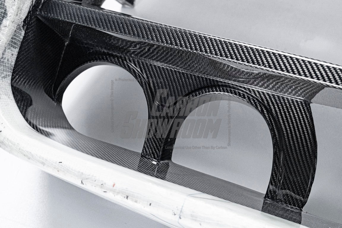 Dodge Challenger Demon Redeye Hellcat T/A Scat Pack 392 SRT R/T SXT SE 2008 2009 2010 2011 2012 2013 2014 2015 2016 2017 2018 2019 2020 2021 2022 2023 with Aftermarket Parts - "CHOPPER" Front Bumper Carbon Fiber / FRP from Robot Craftsman