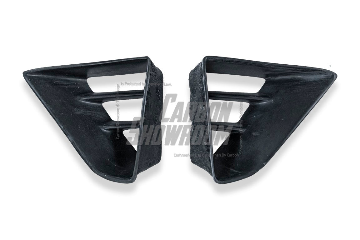 Tesla Model 3 Performance Long Range Standard Base 2017 2018 2019 2020 2021 2022 2023 with Aftermarket Parts - Crypton Front Bumper & Lip Carbon Fiber / FRP from Robot Craftsman